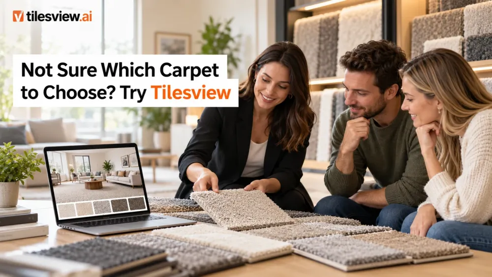 لست متأكدا من السجاد الذي يناسب غرفتك؟ جرب برنامج Tileview